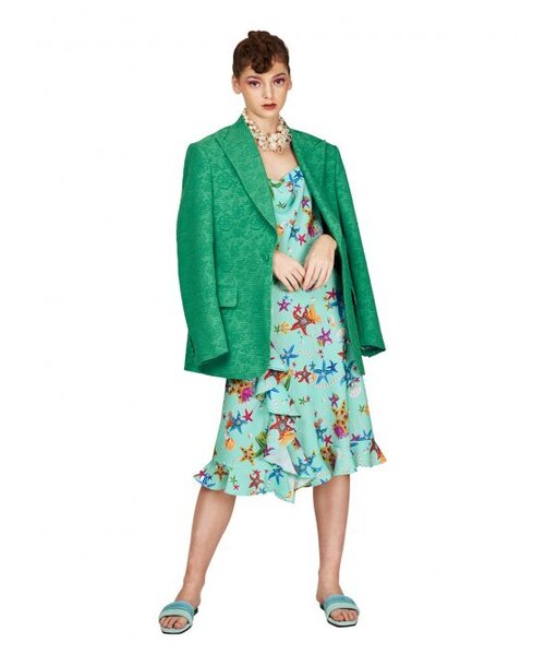 ジャカードワンボタンジャケット