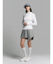 BERMUDAGRASS（バミューダグラス）の「Unbalanced Wool Pleated Skirt（スカート）」