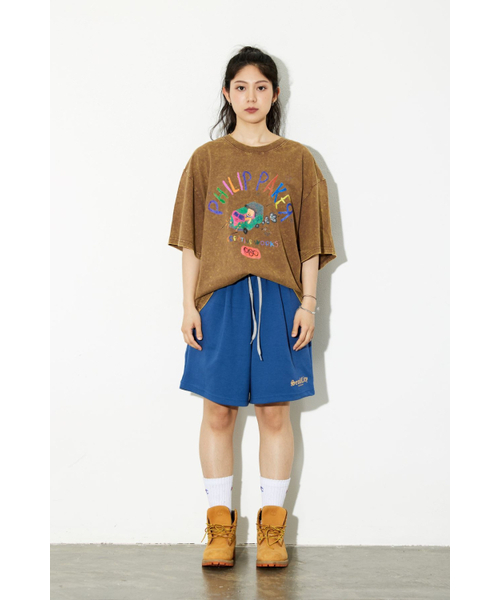 PHILIPPAKER（フィリップペイカー）の「ビエムシーミニバスクレヨン半袖Tシャツピグメントビンテージモカムース（Tシャツ/カットソー・メンズ・その他・LARGE/X-LARGE/MEDIUM）」の2枚目の写真