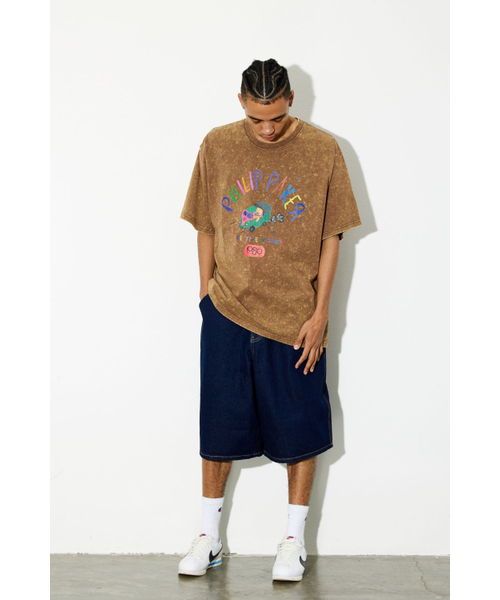 PHILIPPAKER（フィリップペイカー）の「ビエムシーミニバスクレヨン半袖Tシャツピグメントビンテージモカムース（Tシャツ/カットソー・メンズ・その他・LARGE/X-LARGE/MEDIUM）」の4枚目の写真