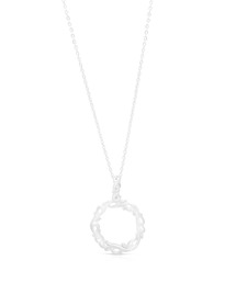 FREE STYLE（フリースタイル）の「FREE STYLE フリースタイル アラベスク サークル シルバーネックレス  40cm+アジャスター5cm（ネックレス）」