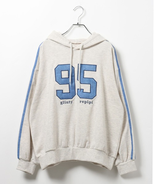 repipi armario（レピピ アルマリオ）の「ナンバリングSETUP3（セットアップ・キッズ・グレー系その他/杢グレー/イエロー・SMALL/MEDIUM/LARGE）」の6枚目の写真