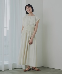 balloon sleeve tuck onepiece/バルーンスリーブタックワンピース
