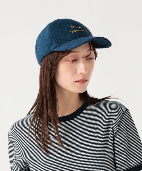 BEAMS HEART(ビームスハート)の「パイル 刺繍 キャップ(キャップ・レディース・ホワイト系その他5/グレー/ネイビー・ONE SIZE)」の6枚目の写真