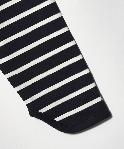 EMMEL REFINES(エメルリファインズ)の「<EMMEL REFINES>EM アシンメトリー ボーダー ロンT(Tシャツ/カットソー・レディース・レッド/ホワイト/ネイビー・FREE)」の15枚目の写真