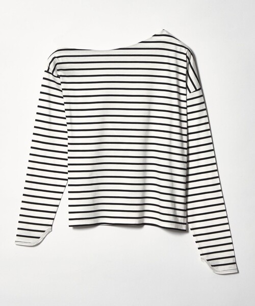 EMMEL REFINES(エメルリファインズ)の「<EMMEL REFINES>EM アシンメトリー ボーダー ロンT(Tシャツ/カットソー・レディース・レッド/ホワイト/ネイビー・FREE)」の18枚目の写真