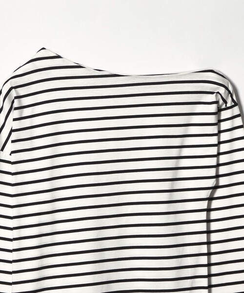 EMMEL REFINES(エメルリファインズ)の「<EMMEL REFINES>EM アシンメトリー ボーダー ロンT(Tシャツ/カットソー・レディース・レッド/ホワイト/ネイビー・FREE)」の19枚目の写真