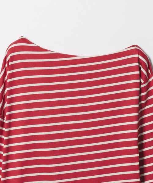 EMMEL REFINES(エメルリファインズ)の「<EMMEL REFINES>EM アシンメトリー ボーダー ロンT(Tシャツ/カットソー・レディース・レッド/ホワイト/ネイビー・FREE)」の22枚目の写真