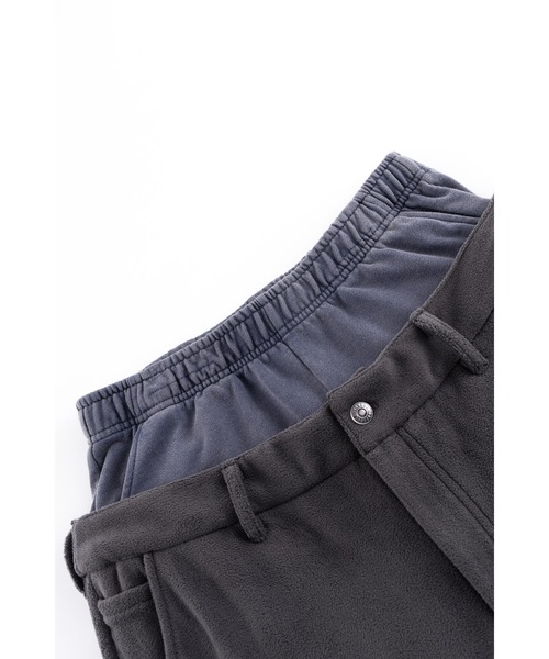 WOKE EDGE（ウォークエッジ）の「フリースパンツ｜Washed Fleece Layered Pants｜WOKE EDGE（その他パンツ・メンズ・ブラック・SMALL/MEDIUM/LARGE/X-LARGE）」の5枚目の写真