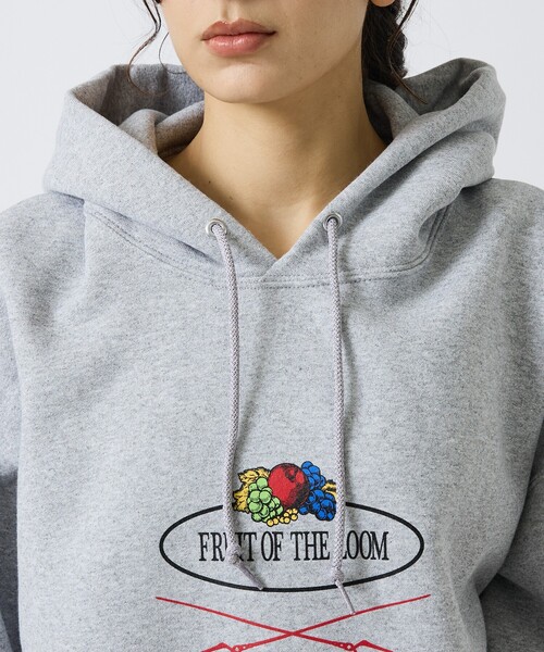 FRUIT OF THE LOOM（フルーツオブザルーム）の「【FRUIT OF THE LOOM】FTL×EVA ロゴプリントフーディー / フルーツオブザルーム×エヴァンゲリオン パーカー（パーカー・メンズ・ネイビー/ライトグレー/ブラック・XL/S/M/L）」の8枚目の写真