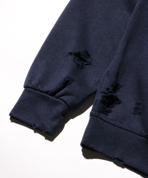 セール】THRIFTY LOOK / スリフティールック WORN-OUT BAND CREW SWEAT