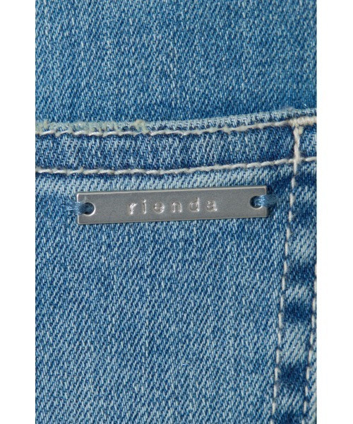 rienda(リエンダ)の「ビジュージャストウエストフレアデニムパンツ 春服(デニムパンツ・レディース・ライトブルー/ブルー・X-SMALL/SMALL/MEDIUM)」の6枚目の写真
