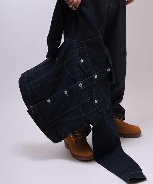 Jungle Storm（ジャングルストーム）の「JUNGLE STORM 3rdタイプ デニムジャケット（デニムジャケット・メンズ・ネイビー/ブルー/ブラック・M/L/LL）」の2枚目の写真