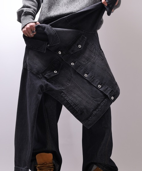 Jungle Storm（ジャングルストーム）の「JUNGLE STORM 3rdタイプ デニムジャケット（デニムジャケット・メンズ・ネイビー/ブルー/ブラック・M/L/LL）」の4枚目の写真