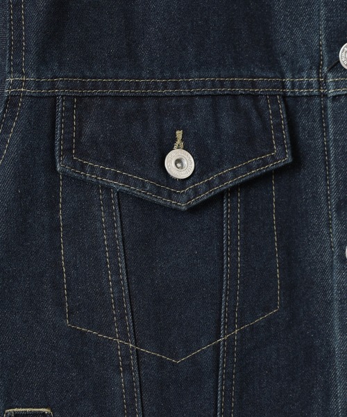 Jungle Storm（ジャングルストーム）の「JUNGLE STORM 3rdタイプ デニムジャケット（デニムジャケット・メンズ・ネイビー/ブルー/ブラック・M/L/LL）」の14枚目の写真