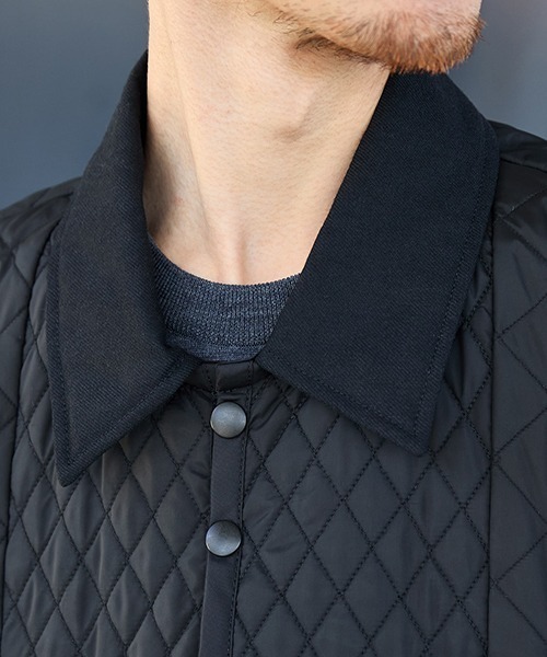 LAVENHAM（ラベンハム）の「LAVENHAM / ラベンハム：別注 CROPPED PANELLED JACKET：ONLYARK-1-2514[MUS]（その他アウター・メンズ・ブラック・M/L）」の5枚目の写真