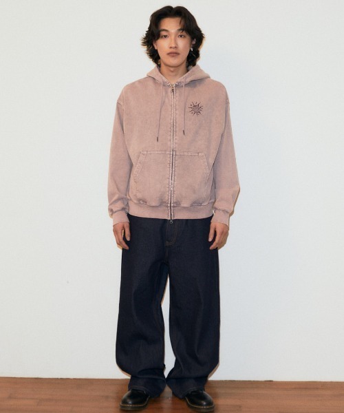 MAHAGRID（マハグリッド）の「mahagrid 『mahagrid/マハグリッド』 Washed Solar Applique Zip-Up Hoodie/ウォッシュドソーラージップアップパーカー（パーカー・レディース・チャコールグレー/ピンク・FREE）」の22枚目の写真