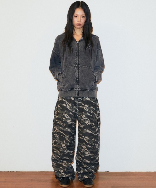MAHAGRID（マハグリッド）の「mahagrid 『mahagrid/マハグリッド』 Washed Solar Applique Zip-Up Hoodie/ウォッシュドソーラージップアップパーカー（パーカー・レディース・チャコールグレー/ピンク・FREE）」の18枚目の写真