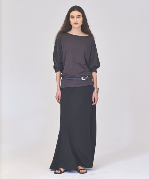 Curensology（カレンソロジー）の「Curensology(カレンソロジー)/シアードルマンプルオーバー（Tシャツ/カットソー・レディース・ホワイト/チャコールグレー・FREE）」の19枚目の写真