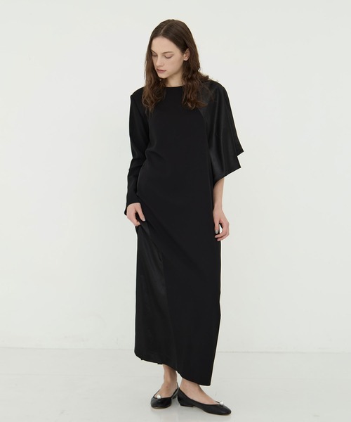 CINOH/チノ】BLACK FORMAL ASYMMETRY DRESS/ブラックフォーマル