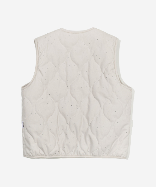 KIJIKO（キジコ）の「ke103-Dot Vest Cream（ダウンベスト・レディース・クリーム・FREE）」の3枚目の写真