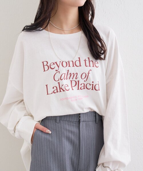 セール】配色BIGロゴロングTシャツ（Tシャツ/カットソー）｜mystic