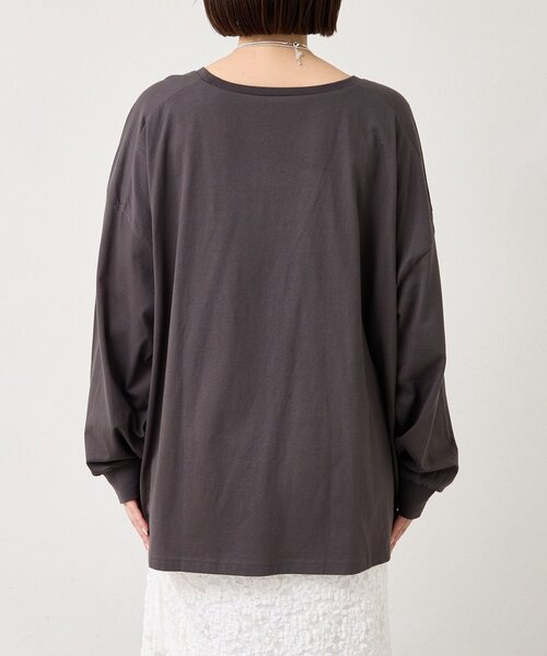 セール】配色BIGロゴロングTシャツ（Tシャツ/カットソー）｜mystic