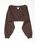 PRESTIGE APPAREL�i�v���X�e�[�W�A�p�����j�́uPRESTIGE APPAREL V-NECK CROPPED SWEAT TOP�i�X�E�F�b�g�j�v�b�_�[�N�u���E��