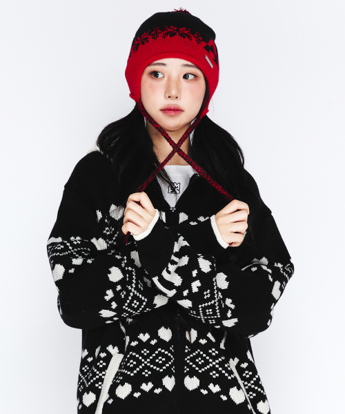 AMESWORLDWIDE（アメスワールドワイド）の「EARFLAP BEANIE BLACK（ニットキャップ/ビーニー・レディース・その他・FREE）」の4枚目の写真