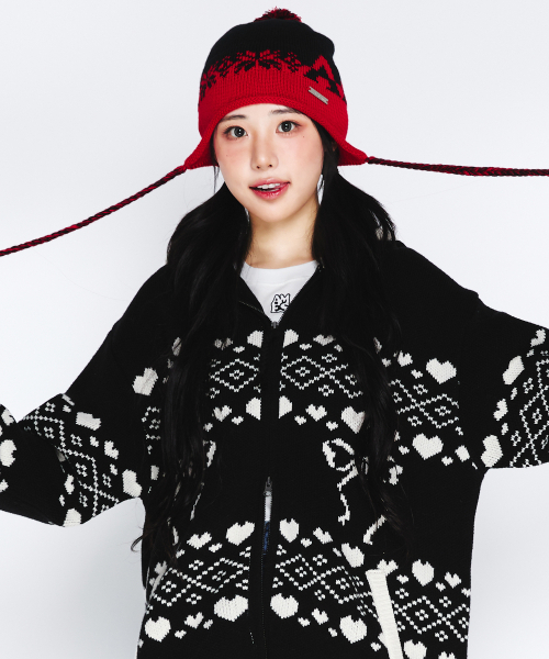 AMESWORLDWIDE（アメスワールドワイド）の「EARFLAP BEANIE BLACK（ニットキャップ/ビーニー・レディース・その他・FREE）」の5枚目の写真