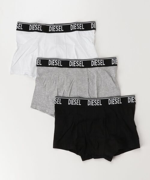 DIESEL KIDS(ディーゼルキッズ)の「DIESEL(ディーゼル)Kids & Junior ブランドロゴボクサーパンツアンダーウェア3枚セット(ボクサーパンツ・キッズ・ブルー/グレー/ブラック/ホワイト・16Y/14Y/12Y/10Y/8Y/6Y/4Y)」の1枚目の写真