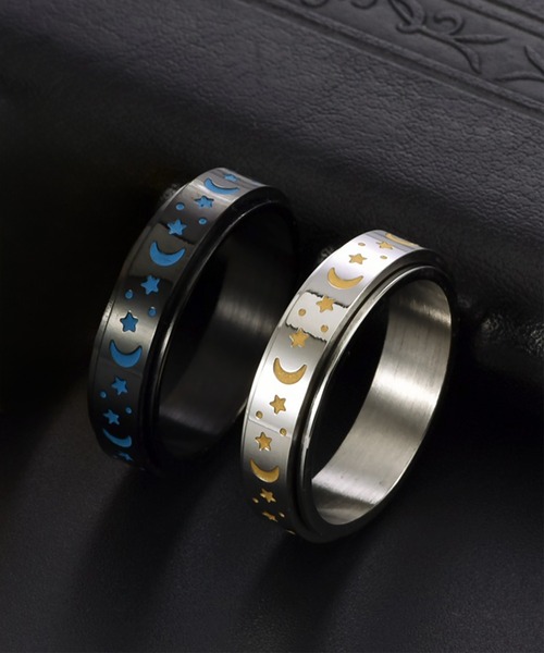 SBG(エスビー)の「SBG スピニング ルミナスリング(リング・メンズ・シルバー/ブラック・16号/18号/21号)」の3枚目の写真