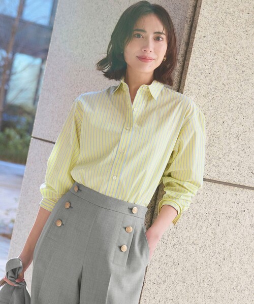 CANCLINI ベーシック シャツ　23区 滝沢眞規子さん着用/VERY掲載】CANCLINI ベーシック シャツ / 23区 L