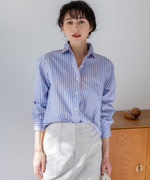 CANCLINI シャーティング ベーシックシャツ（シャツ/ブラウス）｜23区