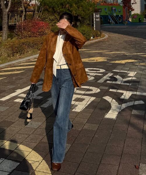 TILL I DIE（ティルアイダイ）の「All brush suede jacket_Brown（その他アウター・レディース・ブラウン・FREE）」の2枚目の写真