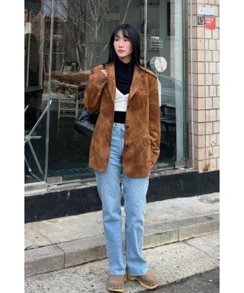 TILL I DIE（ティルアイダイ）の「All brush suede jacket_Brown（その他アウター・レディース・ブラウン・FREE）」の9枚目の写真