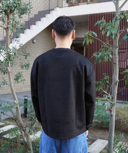 BEAVER(ビーバー)の「B omnivore/ビーオムニボー SUEDE DOG L/S PO(Tシャツ/カットソー・メンズ・ブラック・M/L)」の5枚目の写真