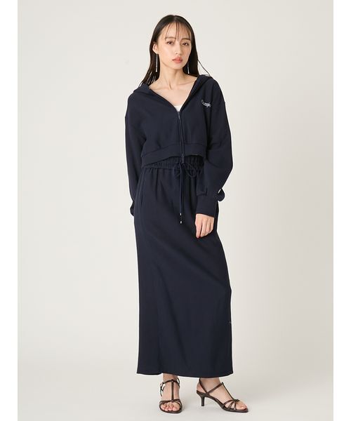 FRAY I.D（フレイアイディー）の「【FRAY I.D｜Champion】リバースウィーブストレートスカート（スカート・レディース・ピンク/ネイビー/オフホワイト・F）」の17枚目の写真