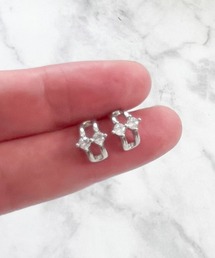 YU-KA:ダブルラインミニピアス double line mini pierce