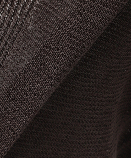 Spick & Span（スピックアンドスパン）の「コットンリネンギマ天竺カーディガン（カーディガン/ボレロ・レディース・ピンク系その他/ブラウン/ホワイト・FREE）」の9枚目の写真