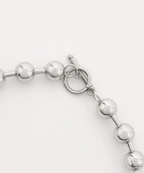 CITEN(シテン)の「<CITEN>ステンレスビッグボールチェーンネックレス(ネックレス・レディース・シルバー・FREE)」の3枚目の写真