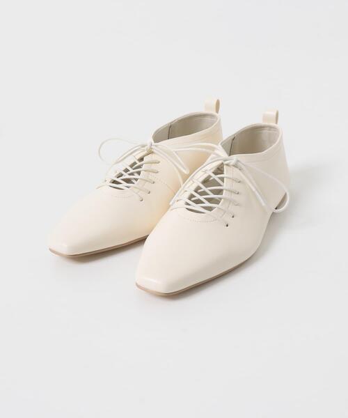 SENSE OF PLACE by URBAN RESEARCH（センスオブプレイスバイアーバンリサーチ）の「『抗菌』ギャザーレースアップシューズ（その他シューズ・レディース・ベージュ/ブラック/アイボリー・MEDIUM/SMALL/LARGE）」の8枚目の写真