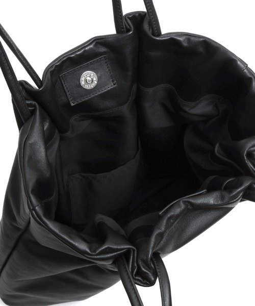 YArKA（ヤーカ）の「【YArKA/ヤーカ】real leather 4 code handle tote bag [abgm2] / 4ロープハンドルデザイントート（トートバッグ・メンズ・ブラック・FREE）」の8枚目の写真