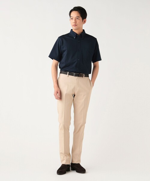 BEAMS HEART(ビームスハート)の「【7/9値下げ】36ゲージ ハニカム ボタンダウン シャツ 26SS(抗菌防臭加工・吸水速乾・クールビズ)(シャツ/ブラウス・メンズ・その他/ホワイト/ネイビー・SMALL/X-LARGE/MEDIUM/LARGE)」の8枚目の写真