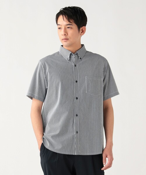 BEAMS HEART(ビームスハート)の「【7/9値下げ】36ゲージ ハニカム ボタンダウン シャツ 26SS(抗菌防臭加工・吸水速乾・クールビズ)(シャツ/ブラウス・メンズ・その他/ホワイト/ネイビー・SMALL/X-LARGE/MEDIUM/LARGE)」の13枚目の写真