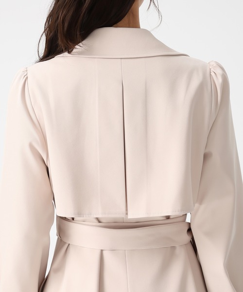 2026春夏新作 サイドプリーツベーシックトレンチコート（トレンチ