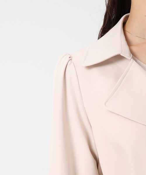 MISCH MASCH（ミッシュマッシュ）の「2026春夏新作 サイドプリーツベーシックトレンチコート（トレンチコート・レディース・ピンク/ベージュ/ネイビー・M/S）」の12枚目の写真