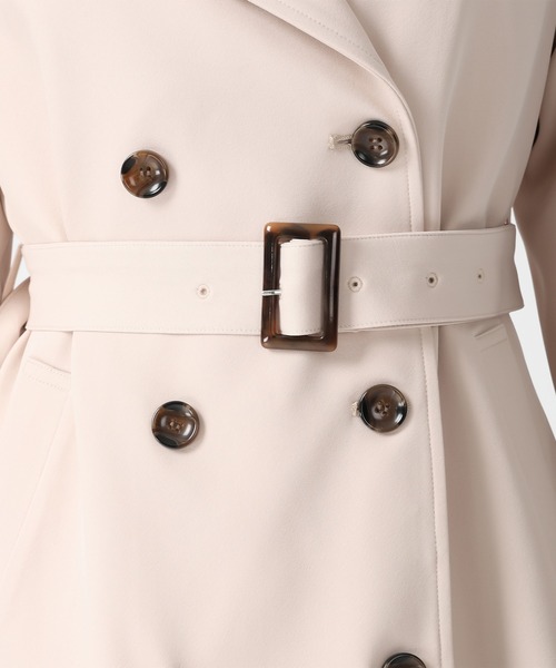 MISCH MASCH（ミッシュマッシュ）の「2026春夏新作 サイドプリーツベーシックトレンチコート（トレンチコート・レディース・ピンク/ベージュ/ネイビー・M/S）」の13枚目の写真