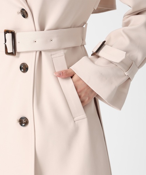 MISCH MASCH（ミッシュマッシュ）の「2026春夏新作 サイドプリーツベーシックトレンチコート（トレンチコート・レディース・ピンク/ベージュ/ネイビー・M/S）」の14枚目の写真