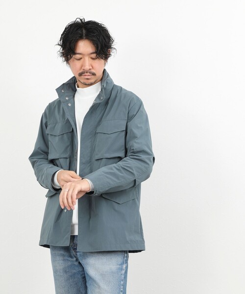 NOLLEY’S(ノーリーズ)の「【ダントツ撥水】ウォッシャブル M65タイプフードブルゾン 26SS(ブルゾン・メンズ・ネイビー/グレイッシュブルー/ベージュ・L/M/S/XL)」の5枚目の写真